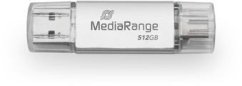 MediaRange 3.2 Gen 1 USB-A i USB-C 512GB strieborný (MR940-1)