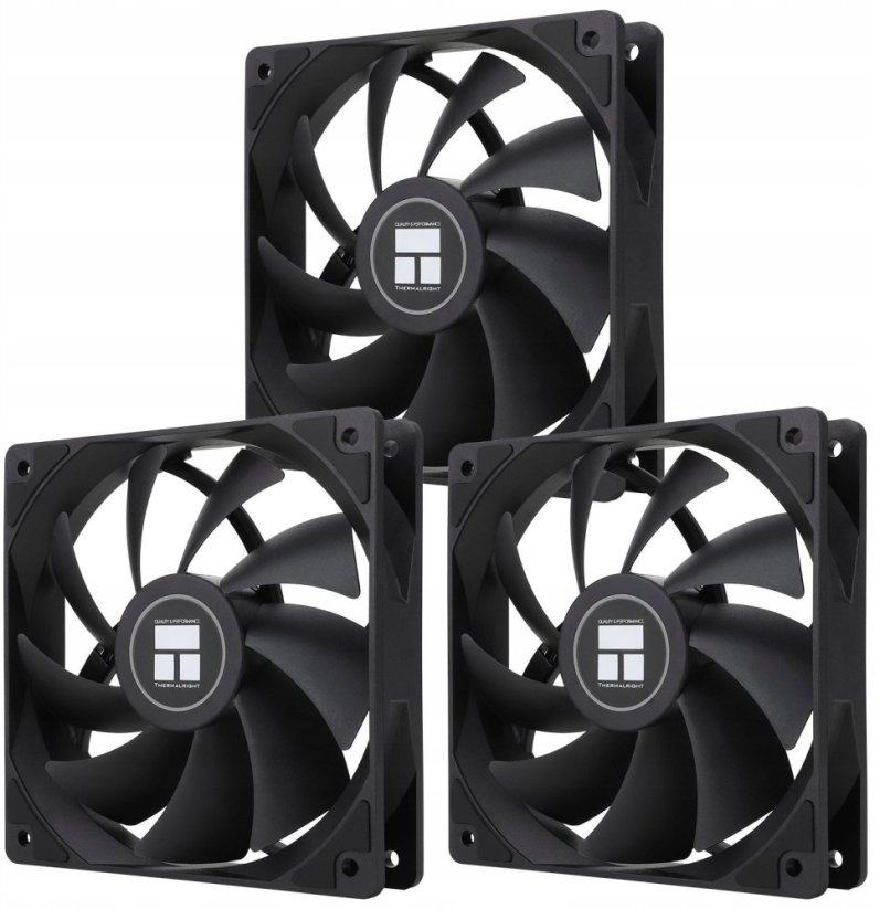 Thermalright Thermalright TL-C12C X3 PWM Juodas 3vnt. (120mm) (Juodi) Ventiliatoriai