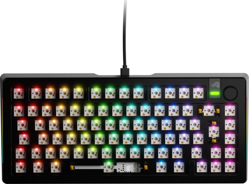 Glorious Glorious GMMK 3 Pro 75 % Custom Gaming-Tastatur - Barebone, ISO-Layout, schwarz