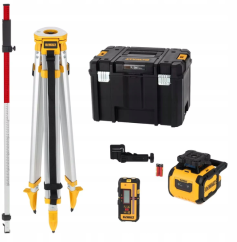 Rotačný laser DEWALT DCLE05211RL červený 30m/600m 2x LR20 sada