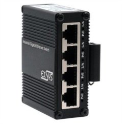 Exsys EX-62021PoE-P 5-portowy przemysłowy mikroPrepínač Gigabit z funkcją Pass-Through, niezarządzalny