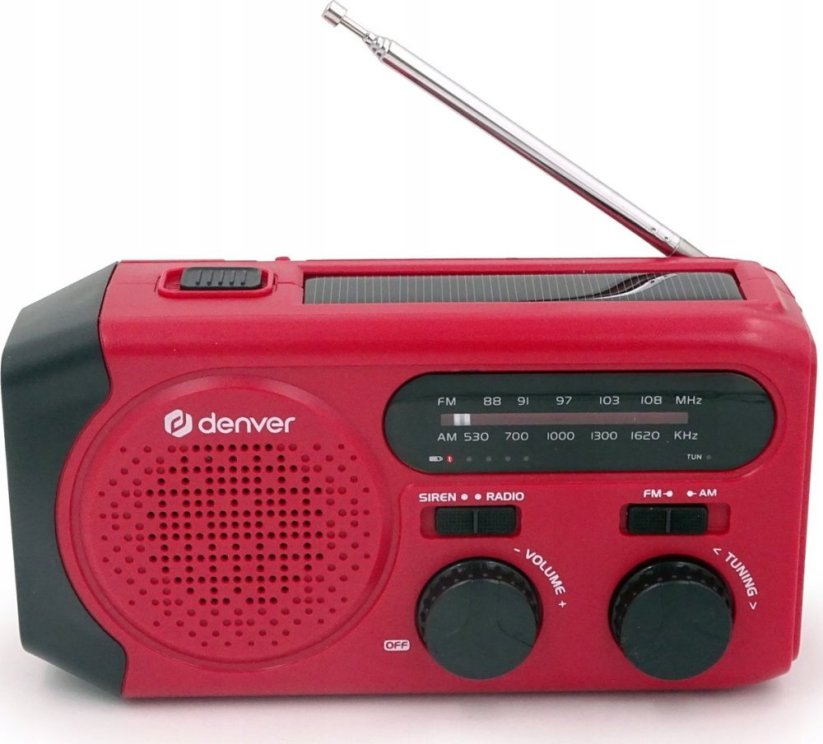 Denver Radio solarne Denver SCR-2010 z lampką i funkcją SOS