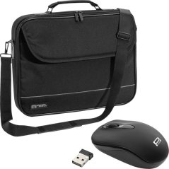 Pedea PEDEA Notebooktasche "Fair" 43,9cm (17,3"), schwarz + Maus