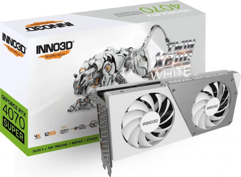 Inno3D Inno3D GeForce RTX 4070 SUPER Twin X2 OC White 12GB GDDR6XDLSS 3