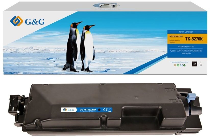 G&G toner z Kyocera TK5270K, NT-PKTK5270BK, black, 8000s