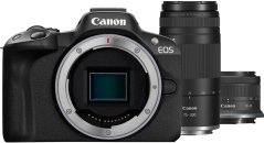 Canon EOS R50 Čierny + RF-S 18-45mm f/4.5-6.3 IS STM + RF 75-300mm f/4-5.6 (5811C148)
