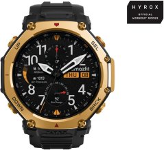 Amazfit T-Rex 3 Pro 3,81 cm (1.5") AMOLED 48 mm Cyfrowy 480 x 480 px Ekran dotykowy Złoto Wi-Fi GPS