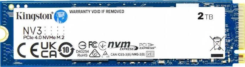 Kingston SNV3S 4TB M.2 2280 PCI-E x4 Gen4 NVMe (SNV3S/4000G)