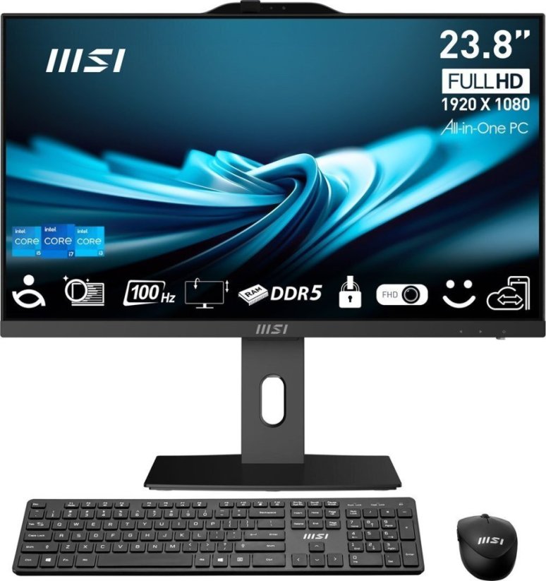 MSI PRO AP242P 14M-1096XEU i7-14700 16GB RAM 1TB SSD 23.8" FHD WiFi 6E Čierny