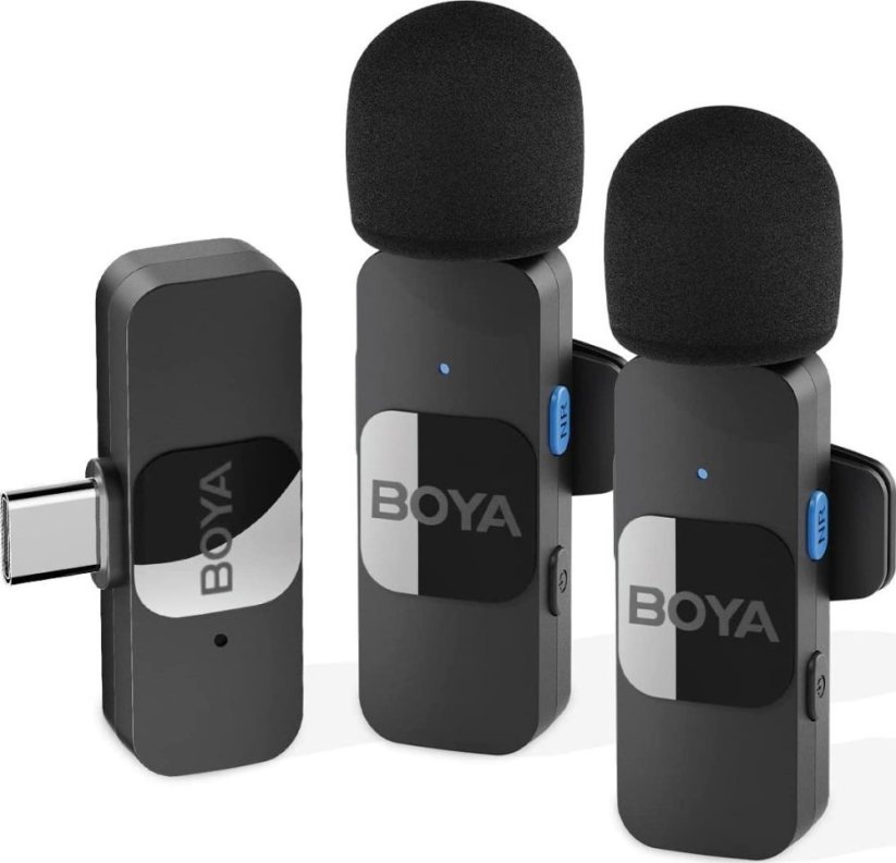 Boya Boya BY-V20 2.0 Ultra compact 2.4GHz wireless microphone for Type-C devices - 2TX+1RX