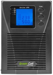 Green Cell online MPII 1000VA 900W z LCD, 2x Schuko (UPS17)