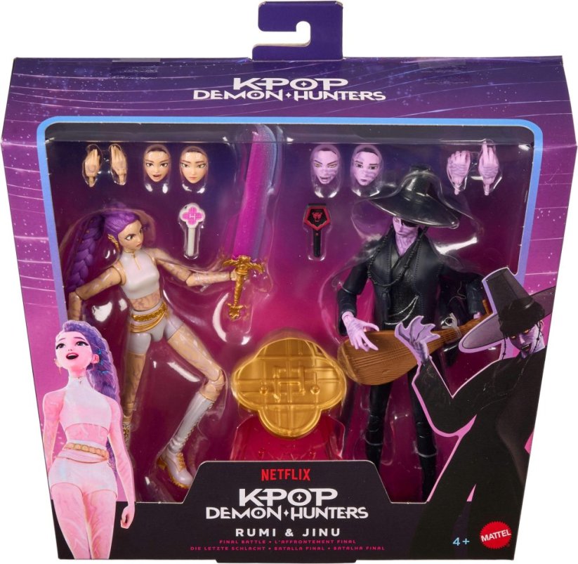 Mattel KPop Demon Hunters Huntr/x zestaw Finałowa Bitwa, Rumi i Jinu (JRY40)