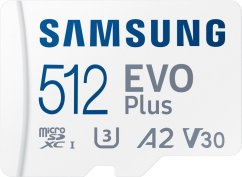 Samsung EVO Plus 2021 MicroSDXC 512 GB Class 10 UHS-I/U3 A2 V30 (MB-MC512KA/EU)