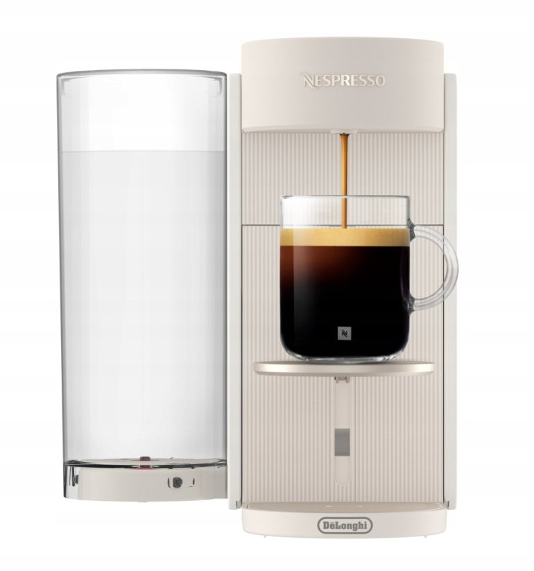 DeLonghi De’Longhi NESPRESSO® Vertuo Pop ENV90.B - Liquorice Black, Capsule coffee machine, Coffee capsule, White