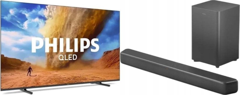 Philips 50PUS7810/12 QLED 50'' 4K Ultra HD Titan OS + Soundbar Philips TAB5309/10