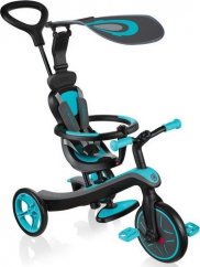 SMJ sport Detský balančný bicykel Globber Teal Explorer Trike 4w1 čierno-Modrý