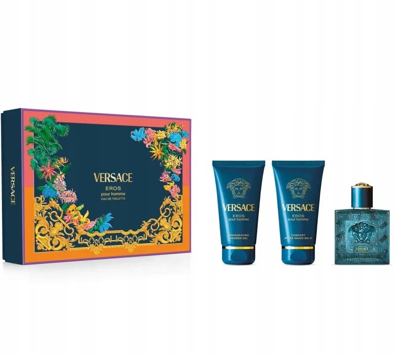 Versace Eros Eau de Toilette 50ml + Shower Gel 50ml + After Shave Balsam 50ml (115701)