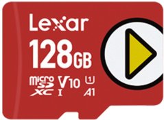 Lexar PLAY MicroSDXC 128 GB Class 10 UHS-I/U1 A1 V10 (LMSPLAY128G-BNSNG)