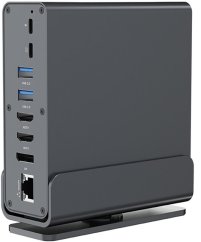 Gembird GEMBIRD Adapter wieloportowy USB typ CF 15w1 koncentrator USB AF-porty v.2x2 + v.3x3 typ CF + HDMIx2 + DisplayPort + PD + czytnik