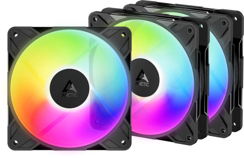 Arctic P12 Pro Reverse A-RGB 3-pack Čierny (ACFAN00333A)