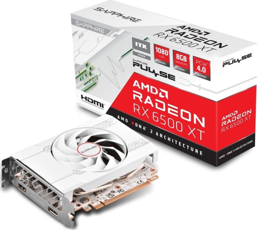 Sapphire Pulse Radeon RX 6500 XT ITX Pure OC 8GB GDDR6 (11314-06-20G)
