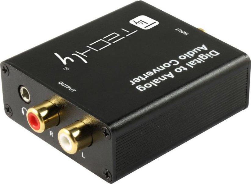 Techly Techly Przetwornik DAC Toslink Coaxial do Analog RCA L/R i 3.5mm