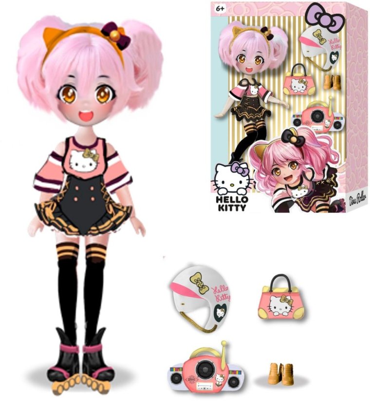 Anek MANGA HELLO KITTY Golden Diva, Bábika