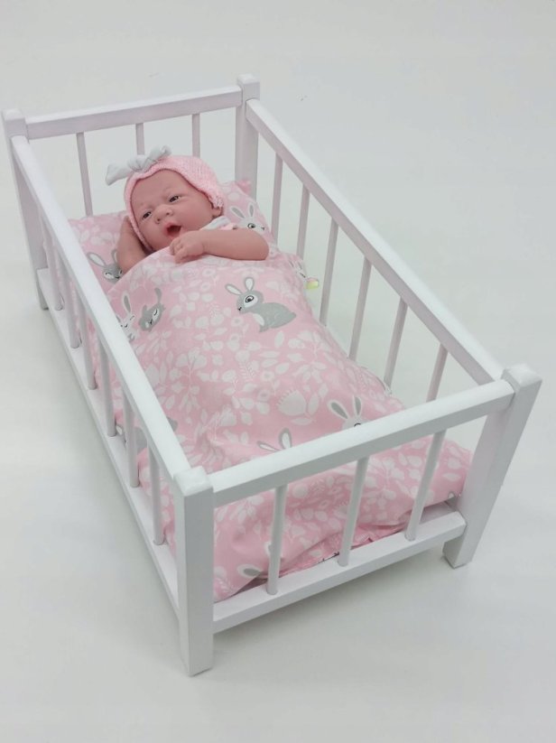 Adar Bábika bobas z polskim głosem 45cm szaro-biele ubranko 565029