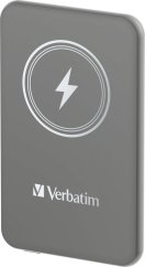 Verbatim Powerbank Verbatim Charge 'n' Go Magnetic Wireless 5000mAh USB-C PD 3.0 Grey