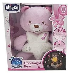 Chicco Miś na dobranoc Ružový (276696)