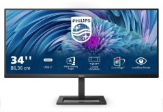 Philips E Line 346E2LAE/23, 86.4 cm (34"), 3440 x 1440 pixels, Wide Quad HD, LCD, 4 ms, Black