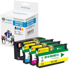 G&G Toner wysokiej jakości Sada 4 ks HP950XL/951XL BK/C/M/Y