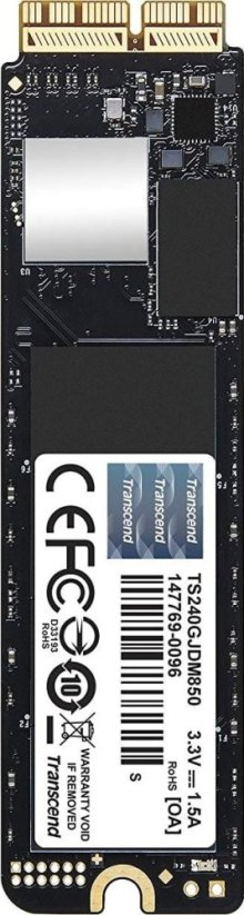 Transcend JetDrive 850 240GB Macbook SSD PCI-E x4 Gen3 NVMe (TS240GJDM850)
