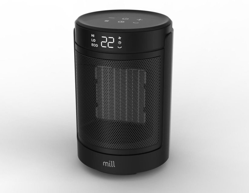 Mill Mill FH1500BLACK | Ceramic fan heater | 1500 W | Suitable for rooms up to 22 m² | Black