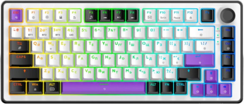 Hellyberry (Powered by Hator) HK75WL Bezdrôtová klawiatura do gier ENG/UA/RU HK75WL (8721325992260)