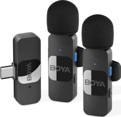 Boya Boya BY-V20 2.0 Ultra compact 2.4GHz wireless microphone for Type-C devices - 2TX+1RX