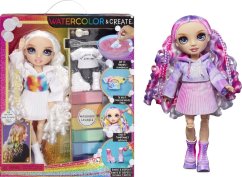 MGA MGA Rainbow High Watercolor & Create Lalka z fioletowymi oczami 507581