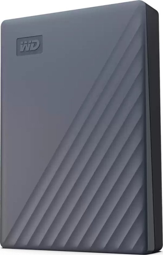 WD WD My Passport WDBRMD0040BGY-WESN - Festp - verschlusselt - 4 TB - extern (tragbar) - USB 3.2 Gen 1 - 256-Bit-AES - Silicon Gray
