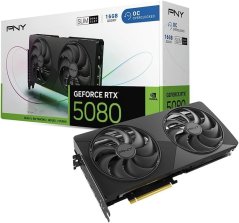 PNY GeForce RTX 5080 Slim OC Dual Fan 16GB GDDR7 DLSS4 (VCG508016DFSXPB1-O)