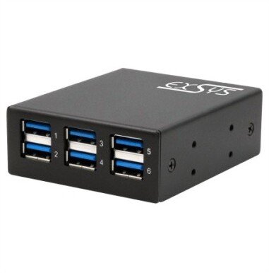 Exsys EX-11246HMS – 6-portowy hub USB 3.2 Gen 1 (15.06.3535)
