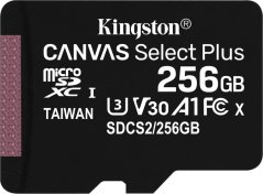 Kingston Canvas Select Plus MicroSDXC 256 GB Class 10 UHS-I/U1 A1 V10 (SDCS2/256GBSP)