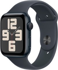 Apple Watch SE GPS + Cellular 44mm Midnight Alu Sport M/L Čierny  (MXGM3QF/A)