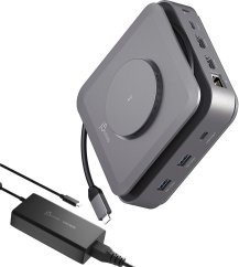 j5create j5create JCD3199P-FN stacja dokująca Przewodowa USB 3.2 Gen 2 (3.1 Gen 2) Type-C Sivý
