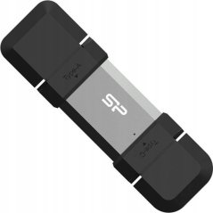 Silicon Power Pendrive Mobile C51 128GB USB-A USB 3.2 Type-C 120MB/s strieborný