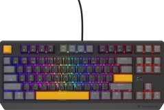 Genesis KLAWIATURA Pre GRACZY GENESIS THOR 230 TKL ANCHOR GRAY POSITIVE US RGB MECHANICZNA OUTEMU RED