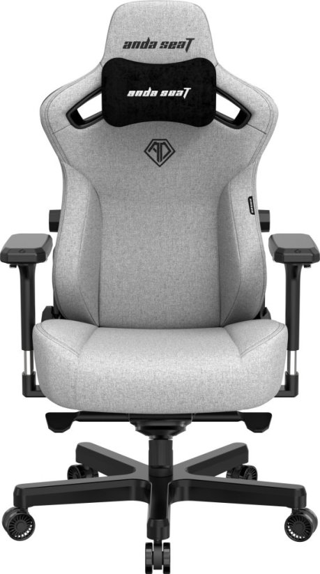 Anda Seat Fotel gamingowy Kaiser 3 L materiałowy szary obrotowy