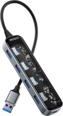 Deltaco DELTACO USB-A-Hub m. 4x USB 5 Gbit/s transparent