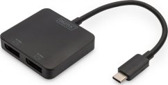 Digitus DIGITUS USB-Hub 2-Port  C  ->2xDP   m.Kabel          schwarz