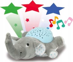Jamara Dreamy Elephant nocna lampka dziecięca Wolnostojący Modrý, Sivý LED
