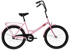 N1 Miesto dviratis Combi 24", rožinis